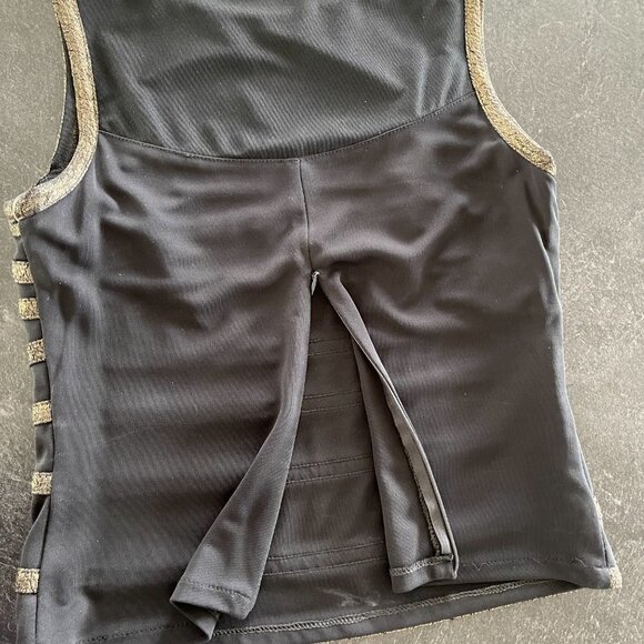 NWT Joseph Ribkoff Black & Gold Elegant Top, size 10 - Picture 10 of 12